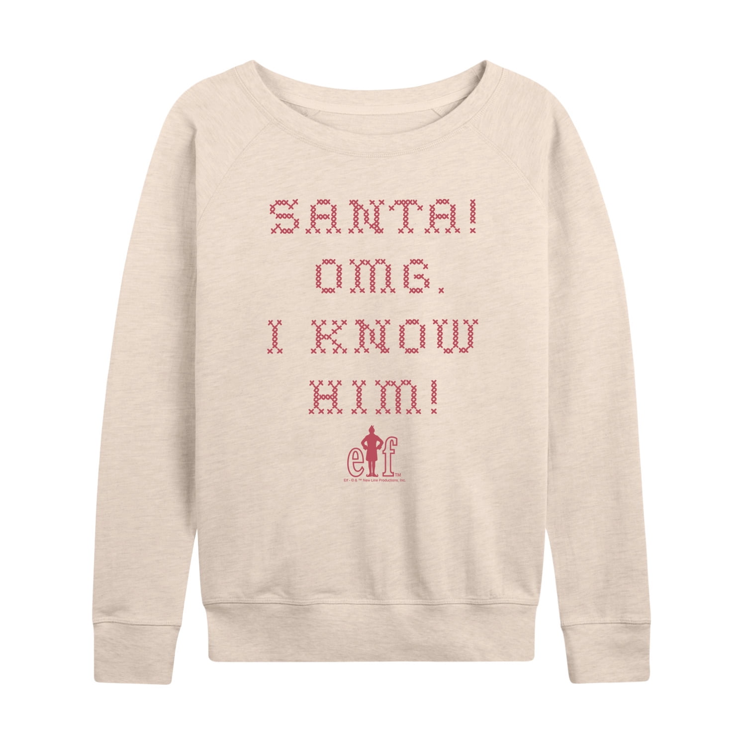 ELF - I Know Him - Women's French Terry Long Sleeve Pullover