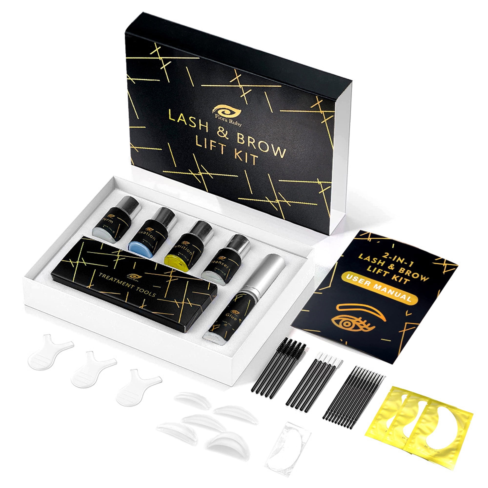 ELF Lash Lift Kit, Professional SemiPermanent Curling Eyelash Perm Kit