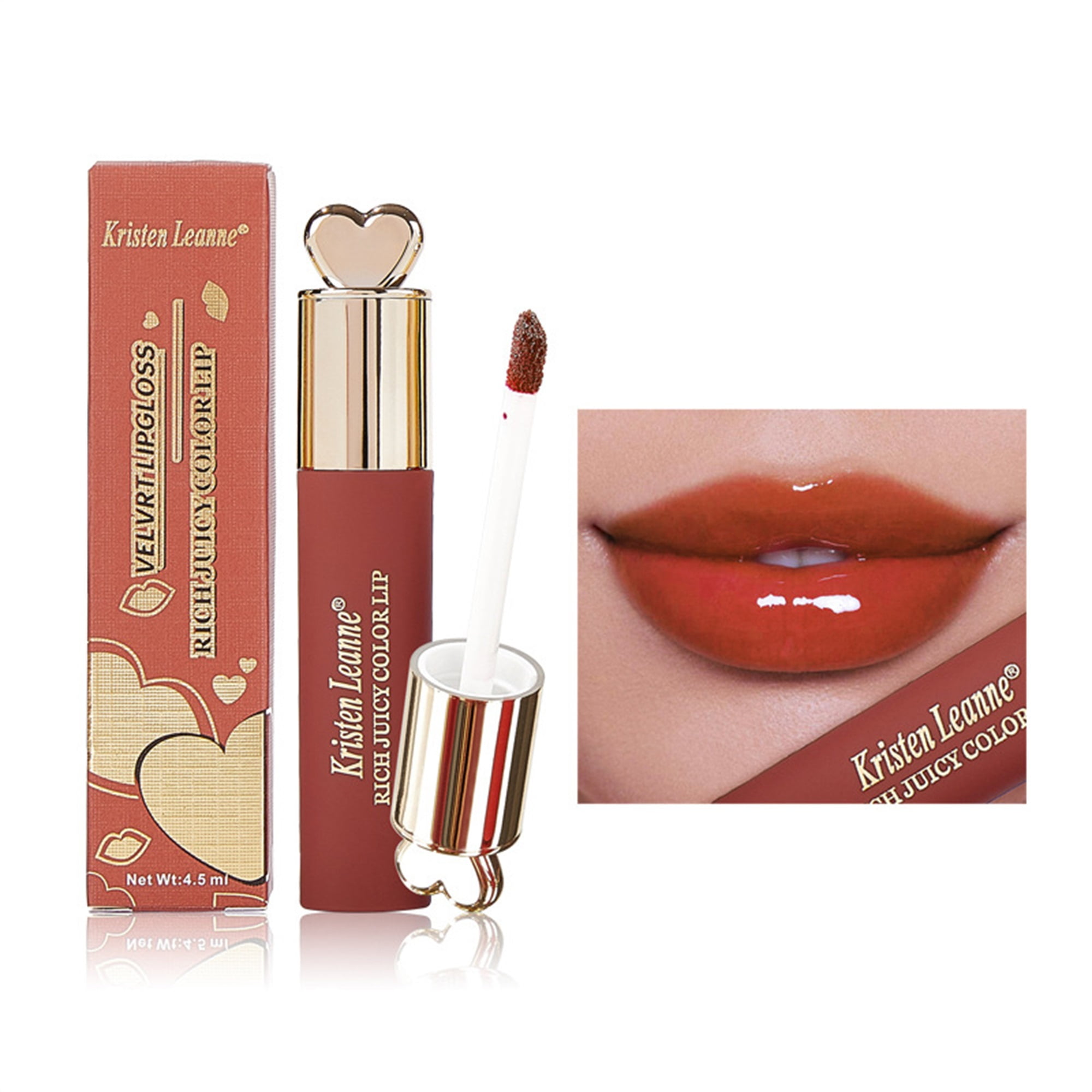 ELF Lip Gloss, Long Lasting Moisturizing Lip Gloss Portable Lipsticks