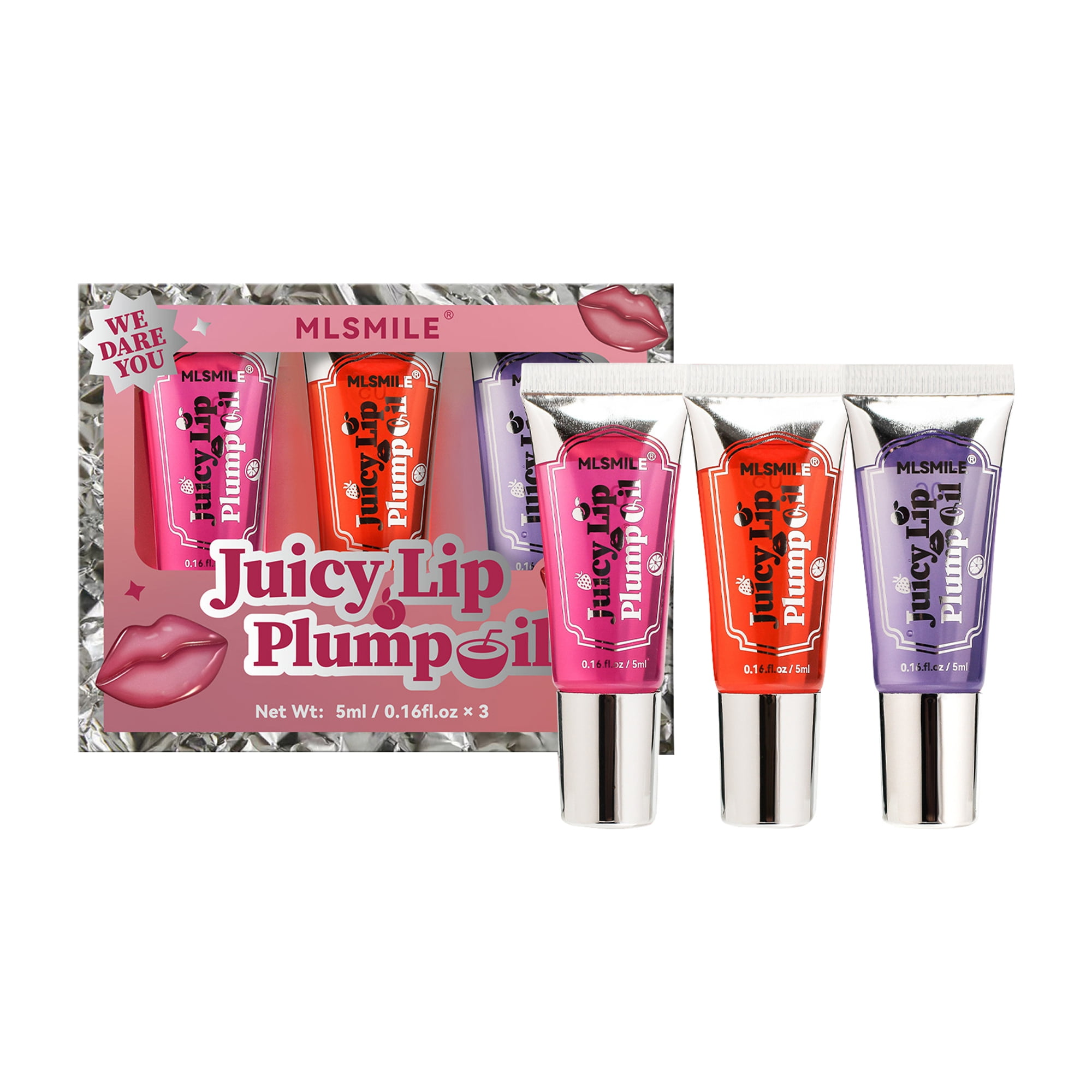 ELF Lip Gloss Oil Set Long Lasting Hydrating Liquid Lipstick Cute Lip