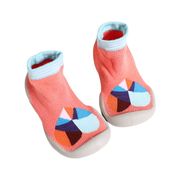 ELF Little Girls Boys Cartoon Socks Autumn Winter Anti-slip Patterned Holiday Socks Shoes