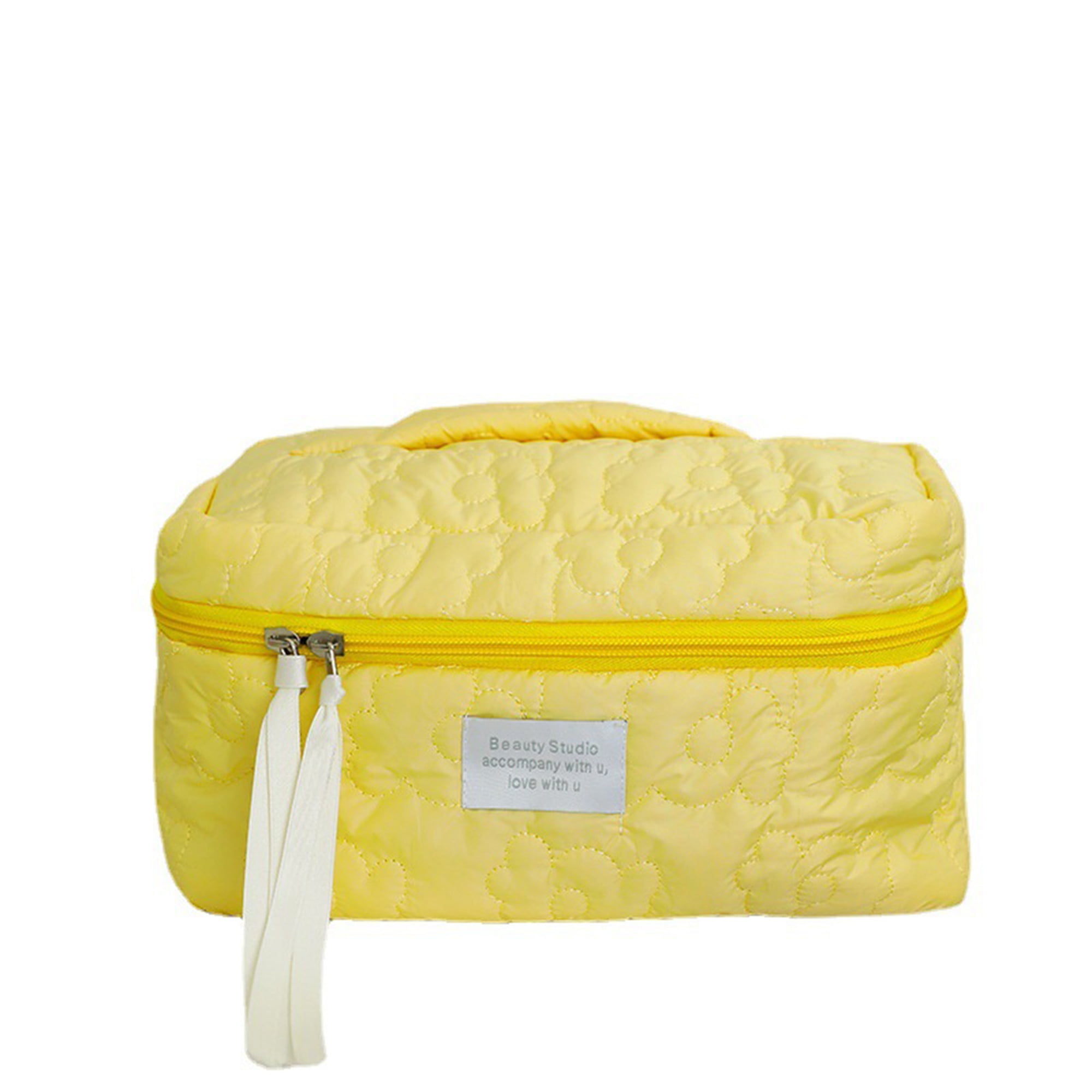 Cosmetic Bags for Women Small Makeup Bag with Zipper Make Up Bag for  Travelling,Yellow，G156933 
