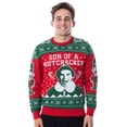 thumbnail image 1 of ELF Movie Men's Son of a Nutcracker Ugly Christmas Sweater Holiday Knit Pullover, 1 of 4