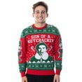 thumbnail image 1 of ELF Movie Men's Son of a Nutcracker Ugly Christmas Sweater Holiday Knit Pullover, 1 of 4