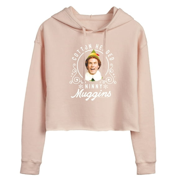 ELF - Christmas Ninny Muggins - Juniors Cropped Pullover Hoodie