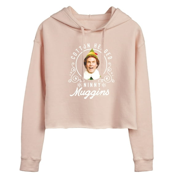 ELF - Christmas Ninny Muggins - Juniors Cropped Pullover Hoodie
