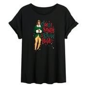 ELF - Christmas Omg I Know Him - Womens Oversized T-Shirt