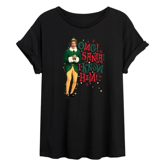ELF - Christmas Omg I Know Him - Women's Oversized T-Shirt