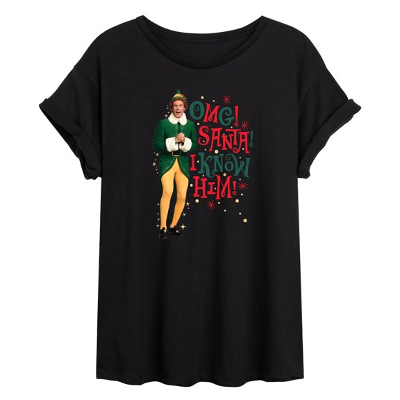 ELF - Christmas Omg I Know Him - Women's Oversized T-Shirt