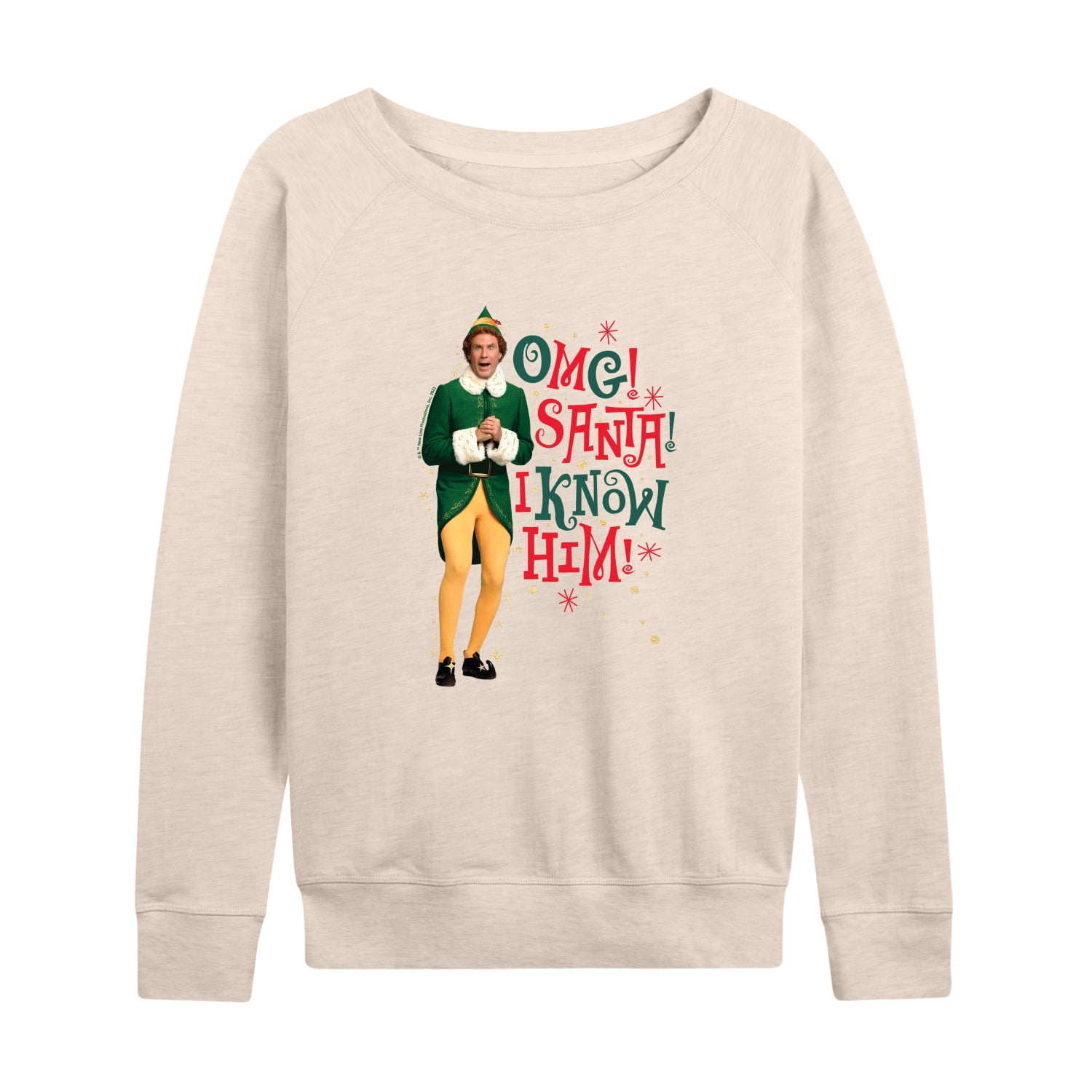 ELF - Omg I Know Him - Women's Lightweight French Terry Long Sleeve Shirt