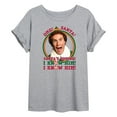 thumbnail image 1 of ELF - Christmas Omg Santa I Know Him - Women's Oversized T-Shirt, 1 of 5