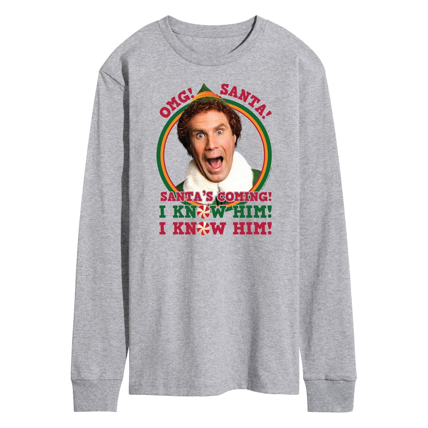 ELF - Christmas Omg Santa I Know Him - Men's Long Sleeve T-Shirt