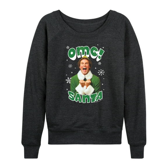 ELF - Omg Santa - Women's Lightweight French Terry Long Sleeve Shirt