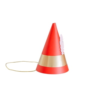 Bonjour Fte Red Elf Party Hats, 8 Hats, Christmas