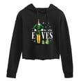 thumbnail image 1 of ELF - Christmas Raised By Elves - Juniors Cropped Pullover Hoodie, 1 of 5