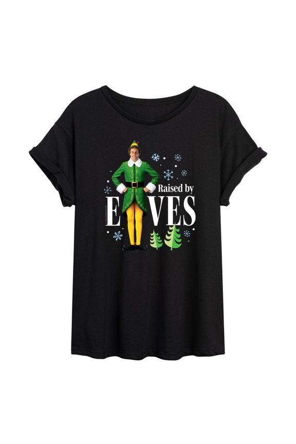 - Raised By Elves - Juniors Ideal Flowy Muscle T-Shirt