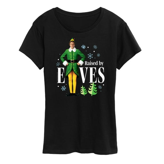 ELF - Christmas Raised By Elves - Women's Short Sleeve Graphic T-Shirt