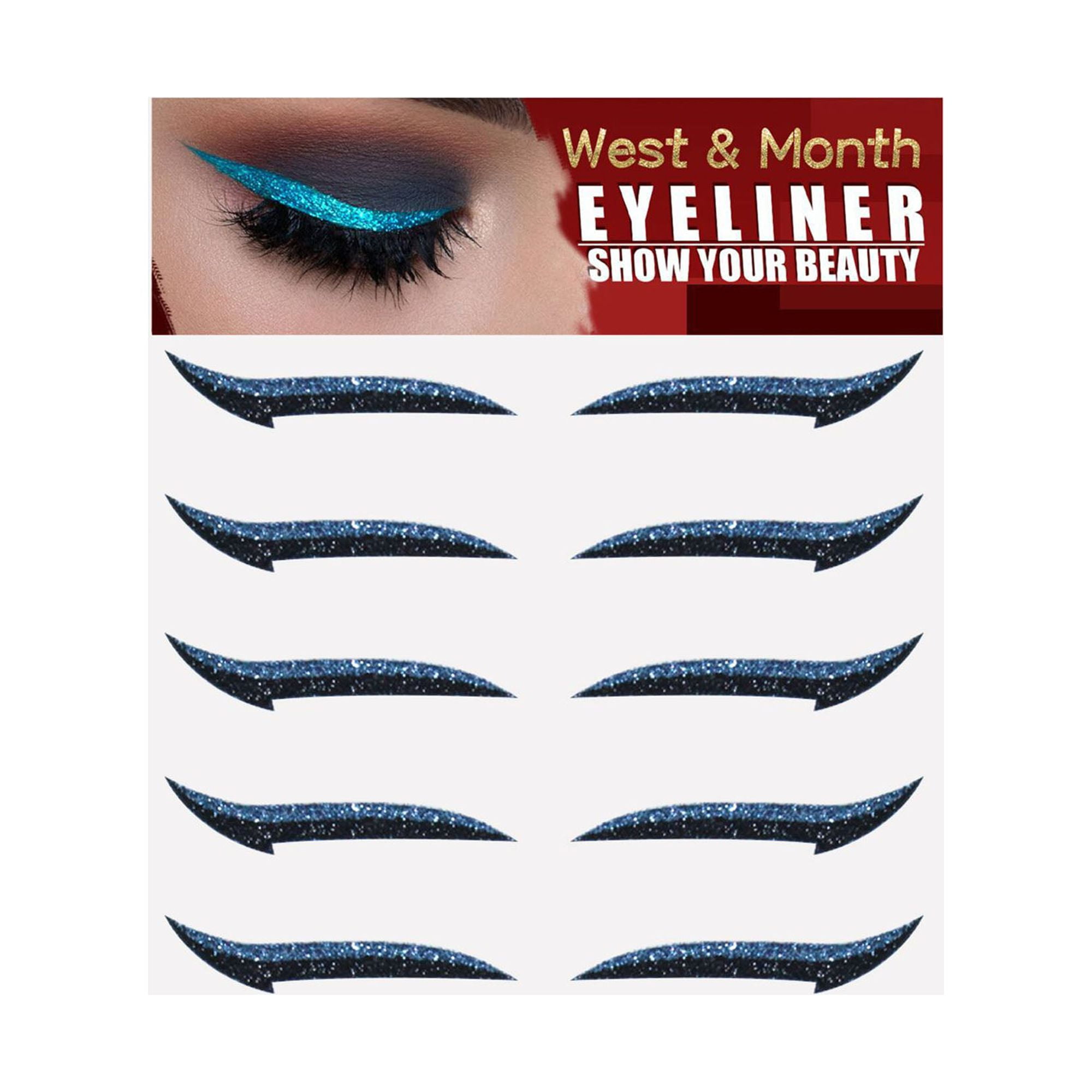 ELF Reusable Eyeliner Stickers Glitter Self Adhesive Eyeshadow Stickers