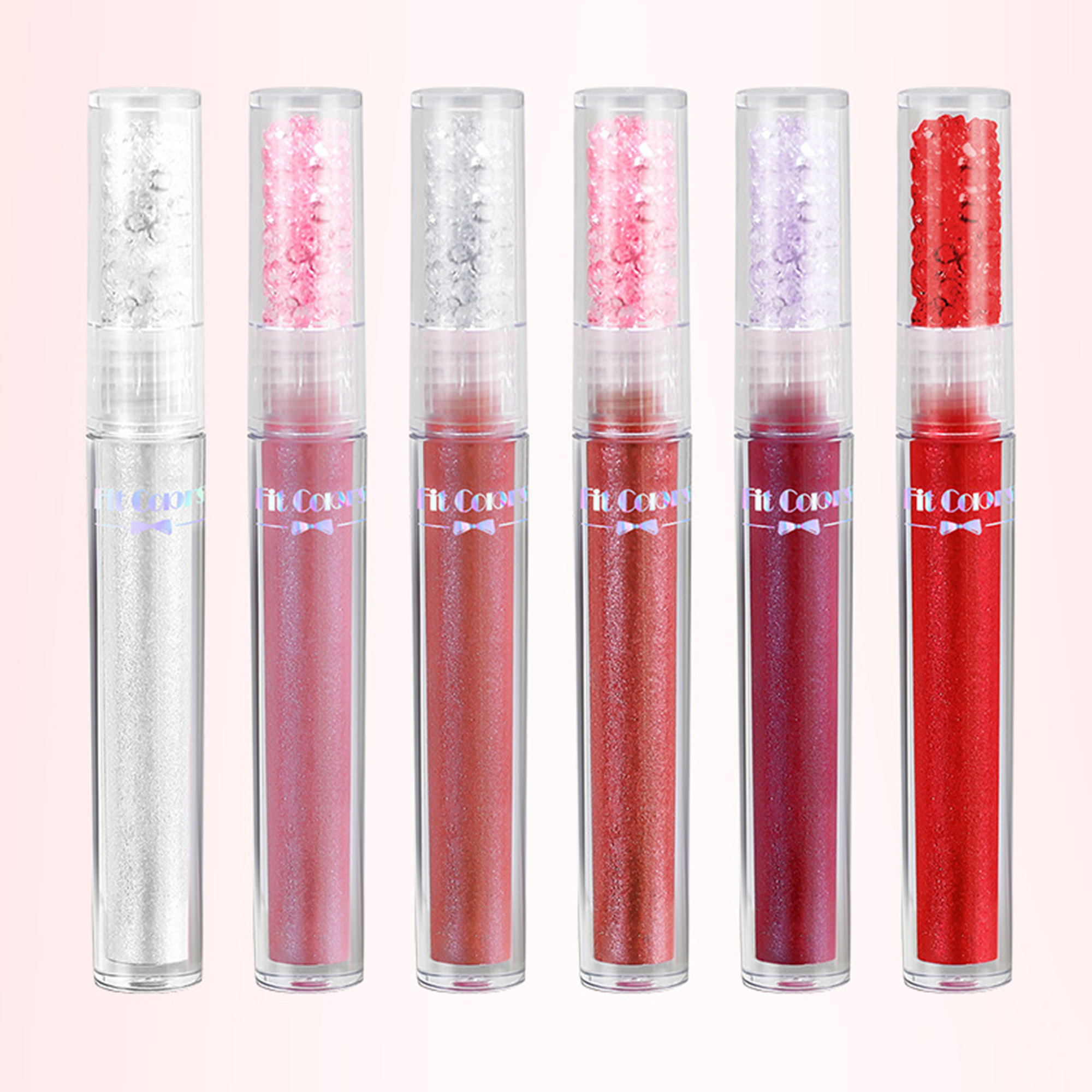 ELF Shimmer Lip Gloss Set 6 Colors Liquid Lipsticks Moisturizing ...