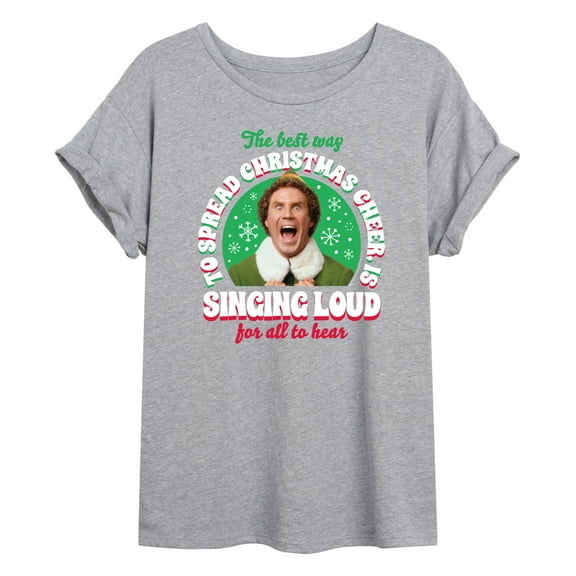 ELF - Christmas Singing  - Women's Oversized T-Shirt