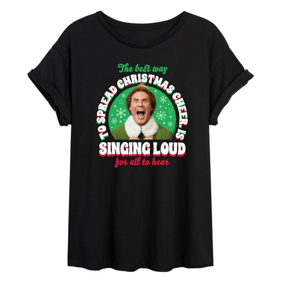 ELF - Christmas Singing  - Women's Oversized T-Shirt