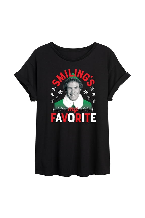 - Smilings My Favorite - Juniors Ideal Flowy Muscle T-Shirt