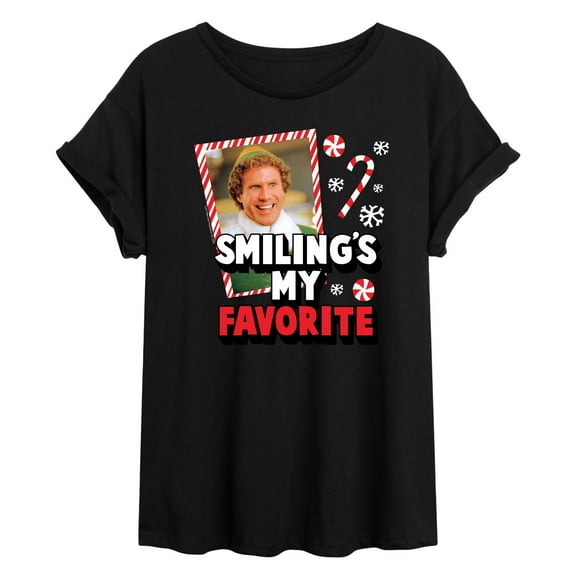 ELF - Christmas Smilings My Favorite - Women's Oversized T-Shirt
