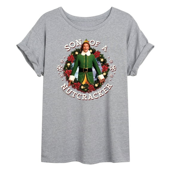 ELF - Son Of A Nutcracker - Juniors Ideal Flowy Muscle T-Shirt