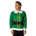 thumbnail image 1 of ELF The Movie Men's Buddy's Coat Costume Ugly Christmas Sweater Knit Pullover, 1 of 4