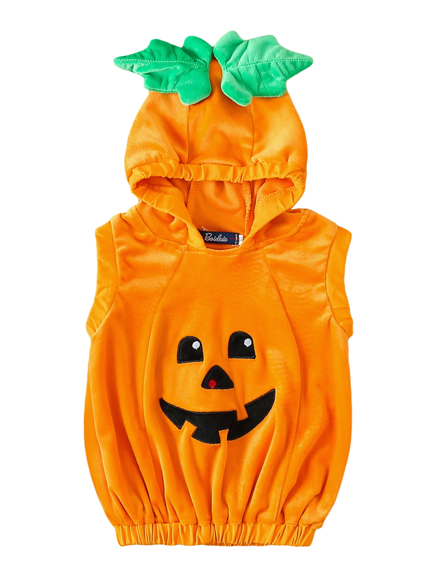 ELF Toddler Halloween Hoodie Little Girl Boy Pumpkin Face Pattern