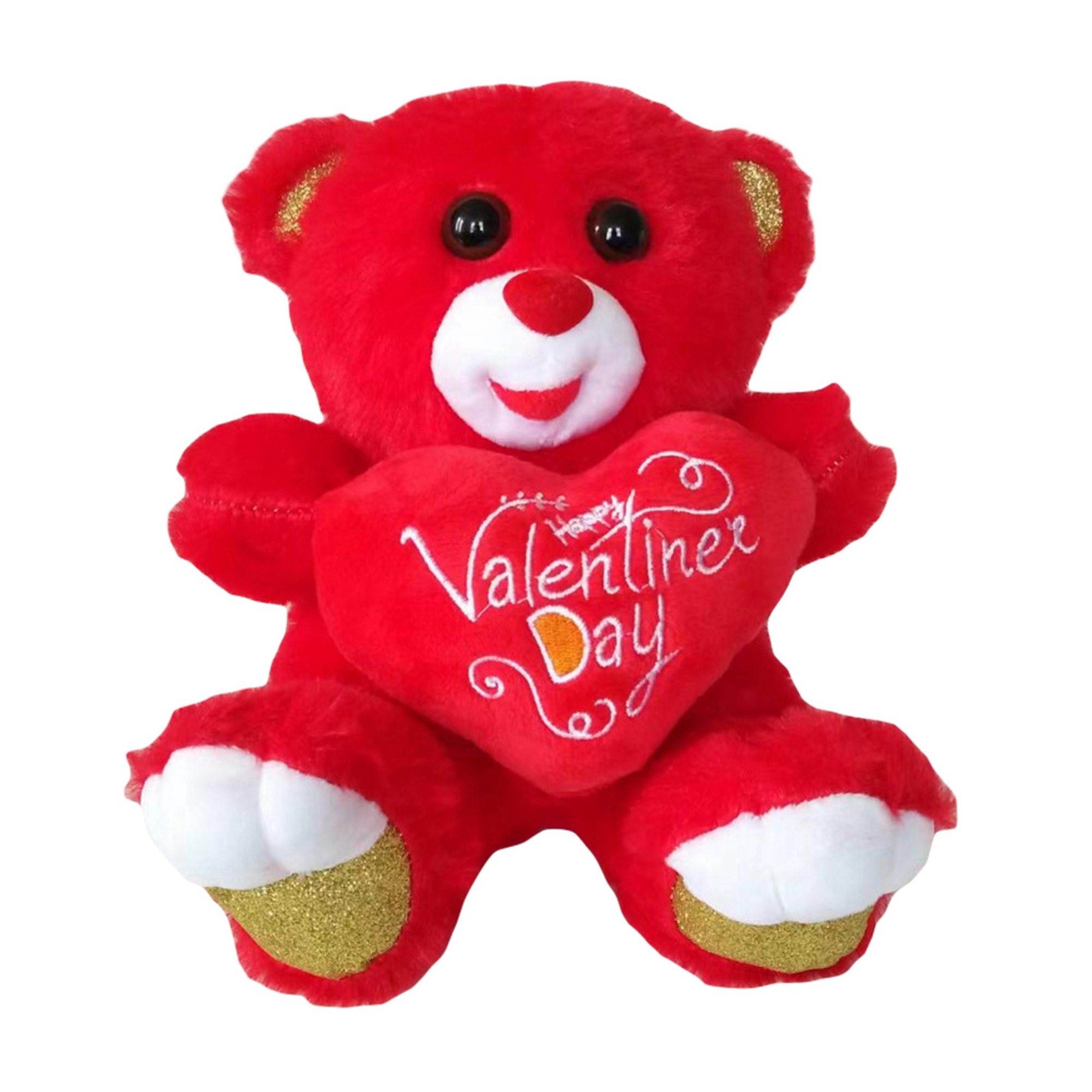 ELF Valentine's Day Bear Plush Doll with Heart Letter Print Animal
