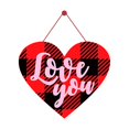 thumbnail image 1 of ELF Valentine's Day Paper Decoration, Heart Shaped Ornament with Hanging Rope for Front Door, Window, Wall, 1 of 6