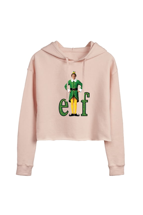 - With Buddy - Juniors Cropped Pullover Hoodie