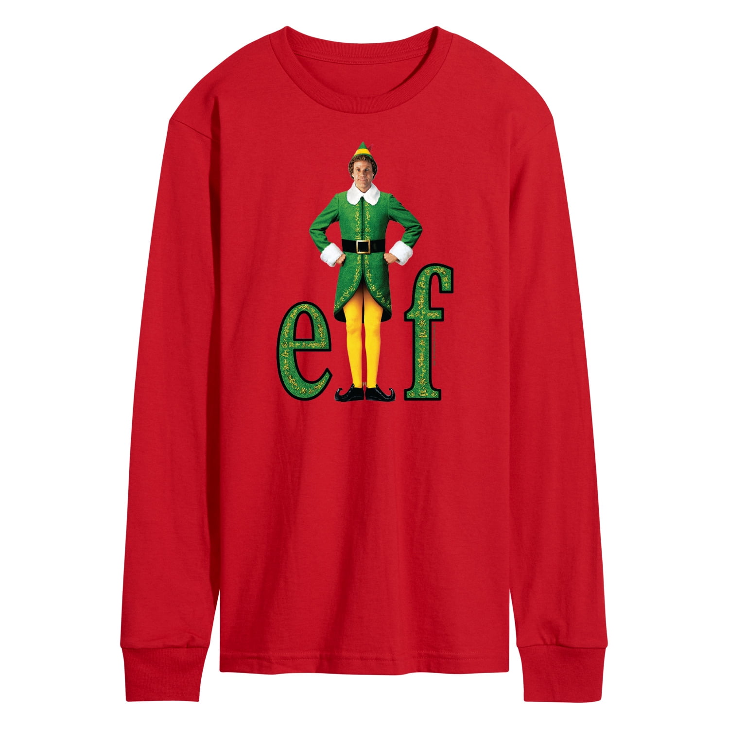 ELF - With Buddy - Men's Long Sleeve T-Shirt - Walmart.com