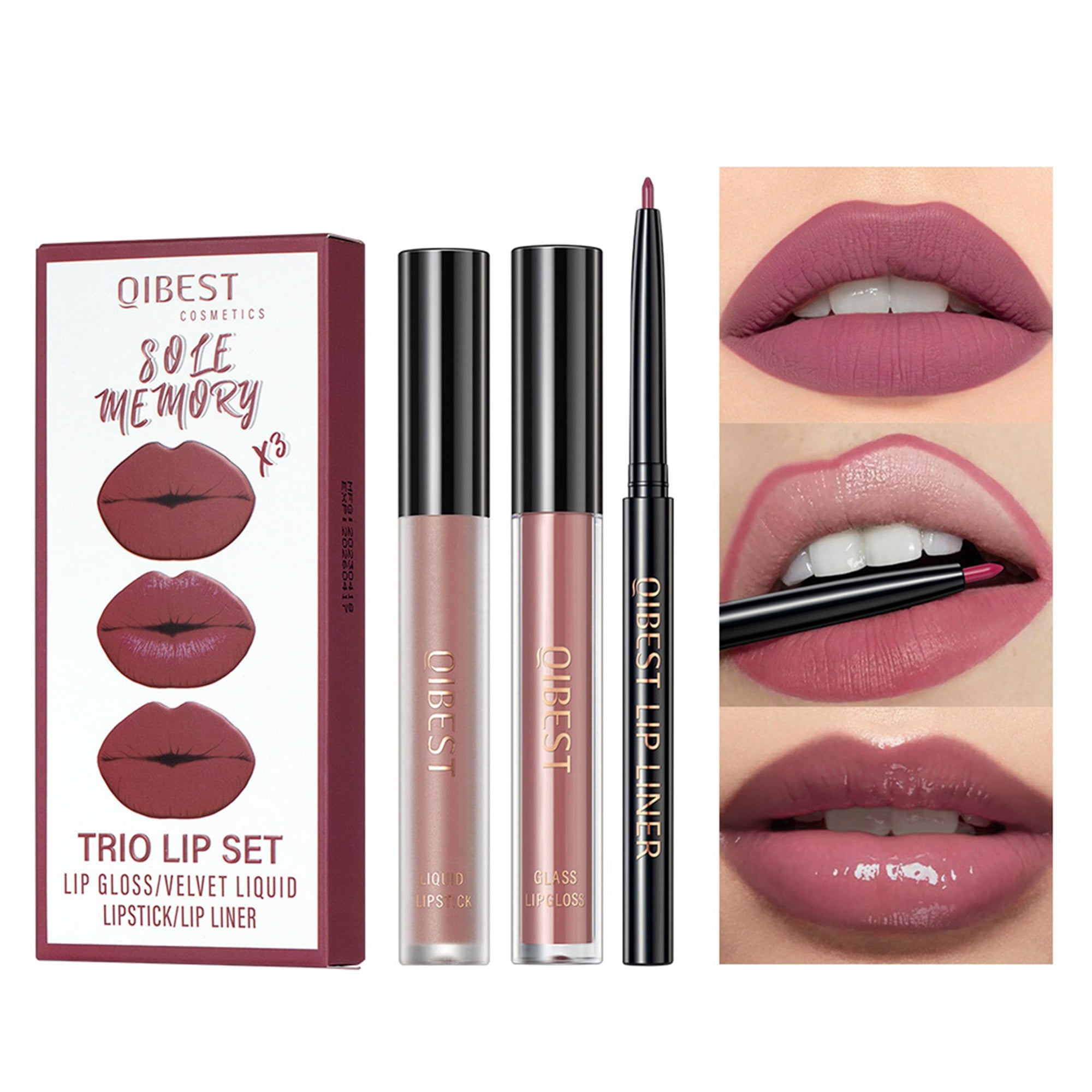 ELF Women Matte Lipstick Set, Waterproof Long Lasting Lip Gloss Kit for