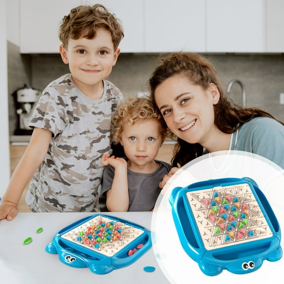 ELFINDEA Chain Triangle Strategy Board, Geometric Connection Game, Learning Toys for 5 to 8 Year to Enhance Logical Planning and Pattern Skills