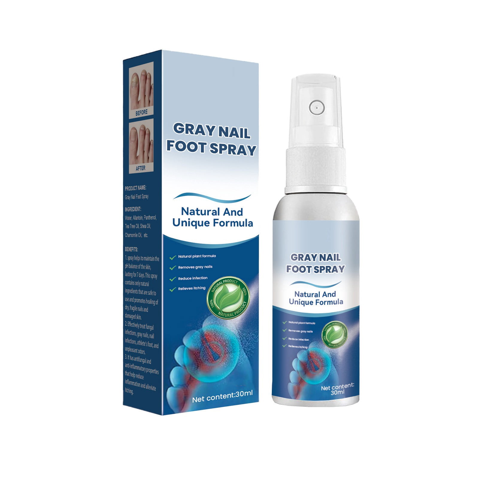 ELFINDEA Fungal Nail Feet Care Essence Onychomycosis Foot ToeNail