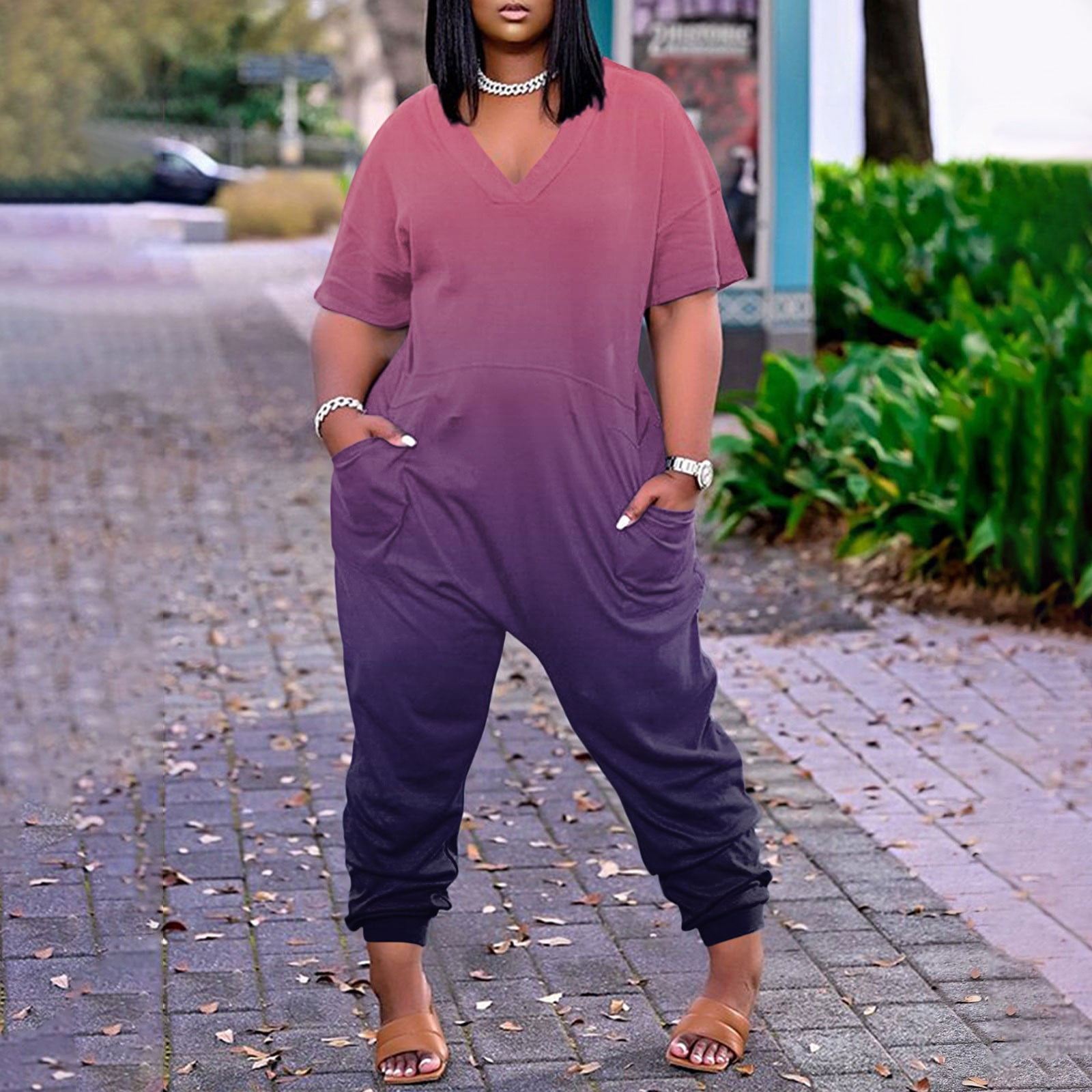 Lavender jumpsuit hotsell plus size