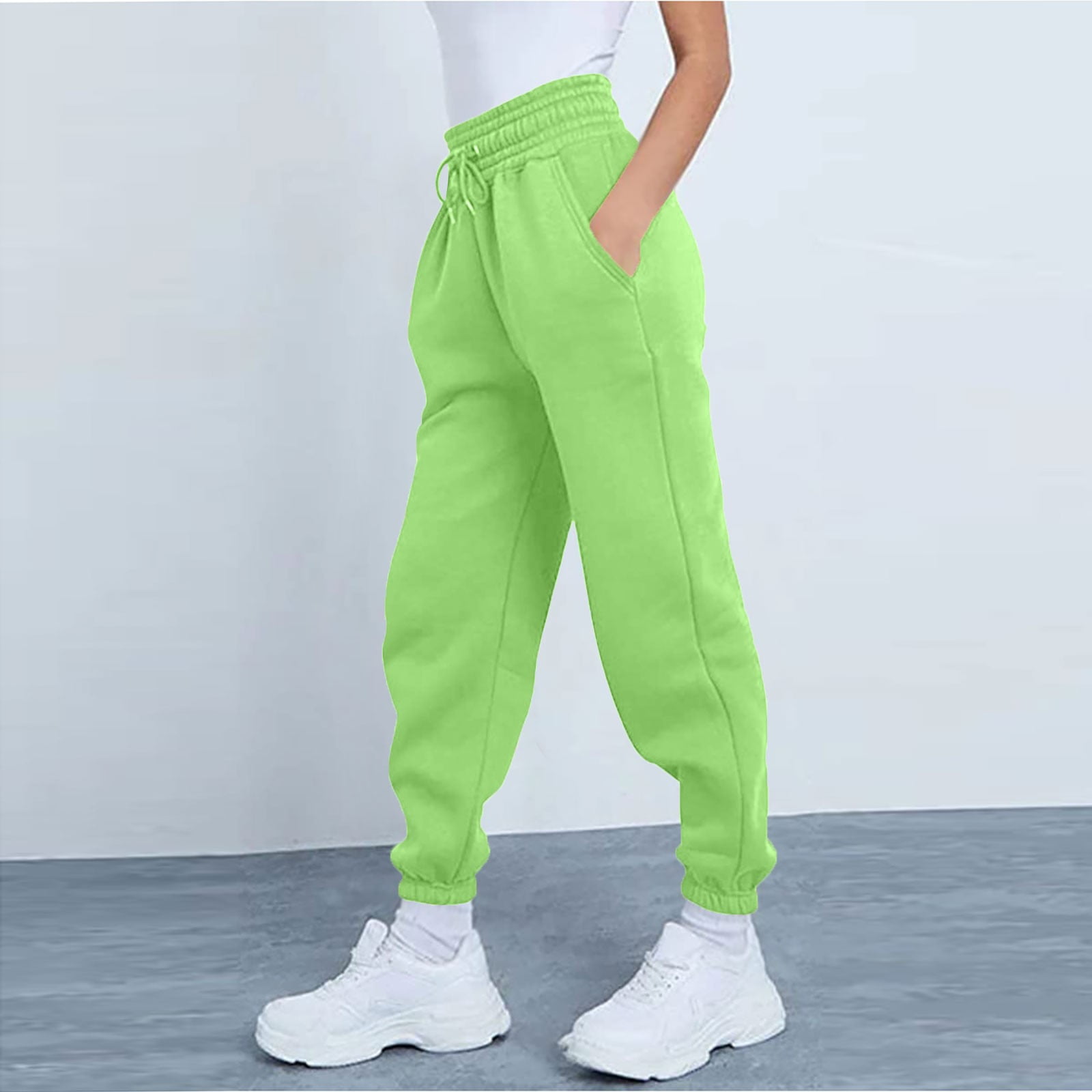 Solid Joggers detriment Lime Green