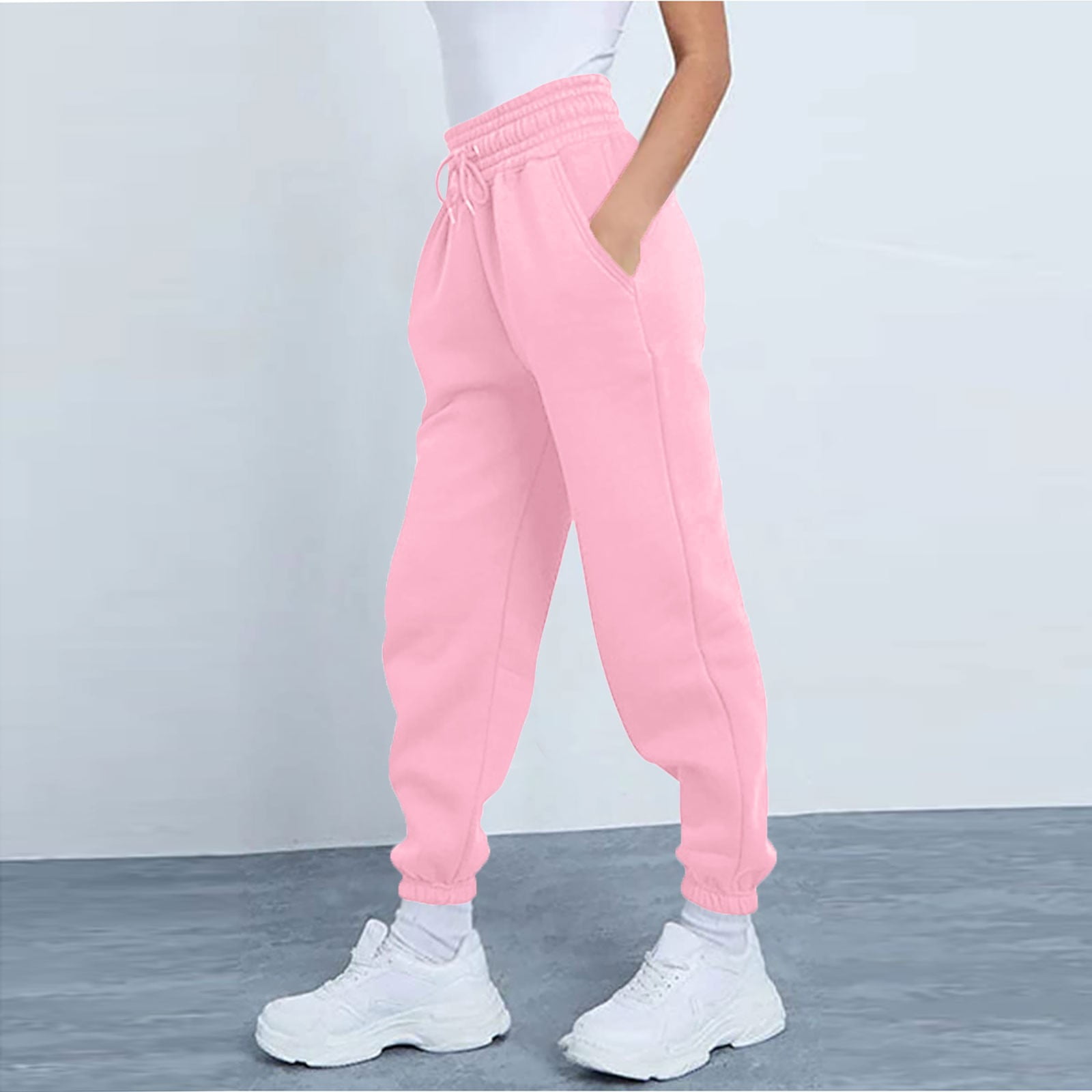 ELFINDEA Lounge Pants Women Fashion Sport Solid Color Drawstring
