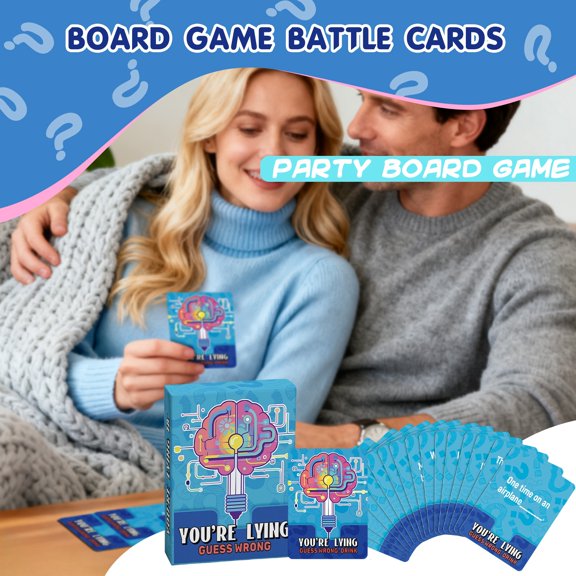 ELFINDEA You're Lying Card Game Bluffing Strategy Party Game for Adults Family Gathering Learning Toys Brain Teaser Social Deduction Fun Night Activity Gift Idea