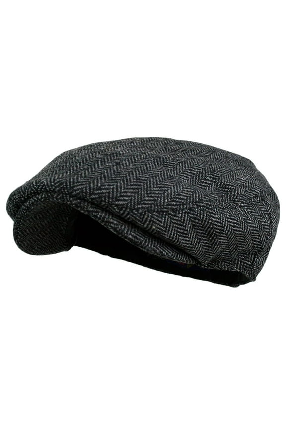 Hats for Men Classic Herringbone Tweed Wool Blend Newsboy Ivy Multi-color
