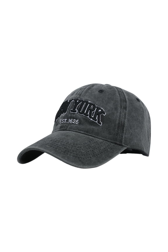 ELFINDEA New York Embroidered Baseball Cap Vintage Dad Hat Adjustable Streetwear NY Letter Hat EST 1625 Men Women