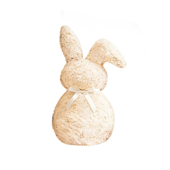 ELFINDEA Soft Easter Bunny Plush Toy - Cute Stuffed Rabbit Animal | Fluffy Bunny for Kids, Bunny Stuffed Animals, Easter Decor & Nursery | White Colors (Perfect for Spring/Easter Gifts)(Beige)