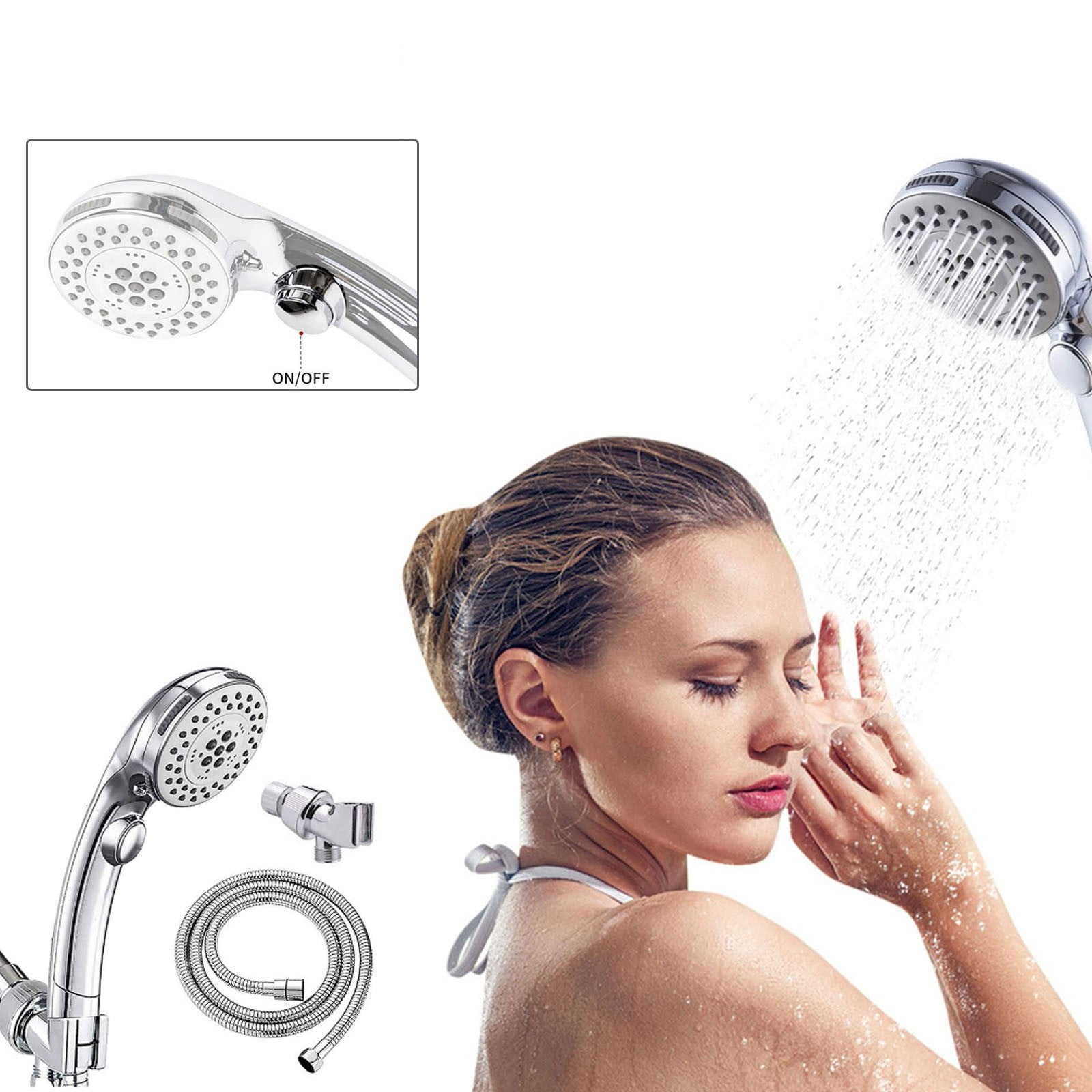 ELFINDEA Tools Multifunctional HandHeld Shower Set Bathroom Faucet Set