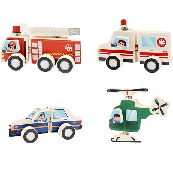 ELFINDEA Traffic Dinosaur 3D Building Blocks, Creative STEM Toy for Imagination, Strategic Learning Toys for 5 to 11 Year Olds to Foster Engineering Skills(A)