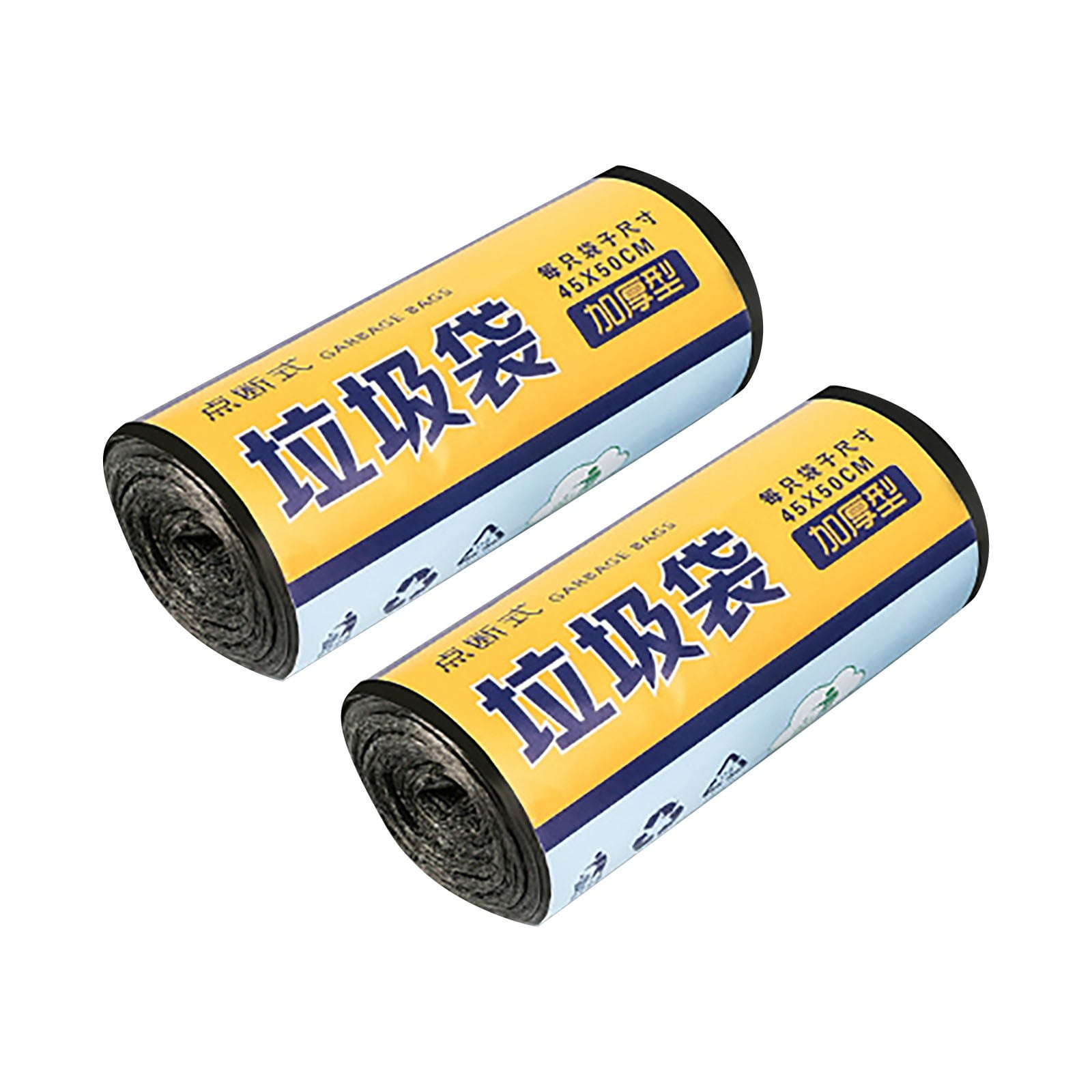 ELFINDEA Trash Bags 60Pcs Trash Bags 2 Gallon Handle Garbage Bags Trash