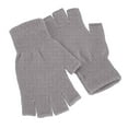 thumbnail image 1 of ELFINDEA Unisex Half Finger Knitted Open Finger Warm Elastic Winter Gloves Gray, 1 of 8