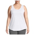 thumbnail image 1 of ELFINDEA Womens Tops Plus Size Tank Tops For Summer Tank Tops Loose Fit Casual Camisole Shirttail Tank White 5XL, 1 of 7