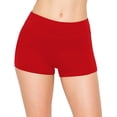 thumbnail image 1 of ELFINDEA Yoga Pants Shapewear Women Banded Shorts Boyshorts Boardshorts Swimsuits Sporty Short Plus Size Body Suits for Womens Red 2X, 1 of 7